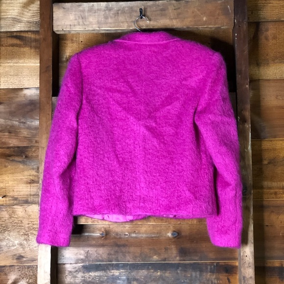 Vintage OuiSet Bright Pink Wool Fuzzy y2k - Picture 5 of 8